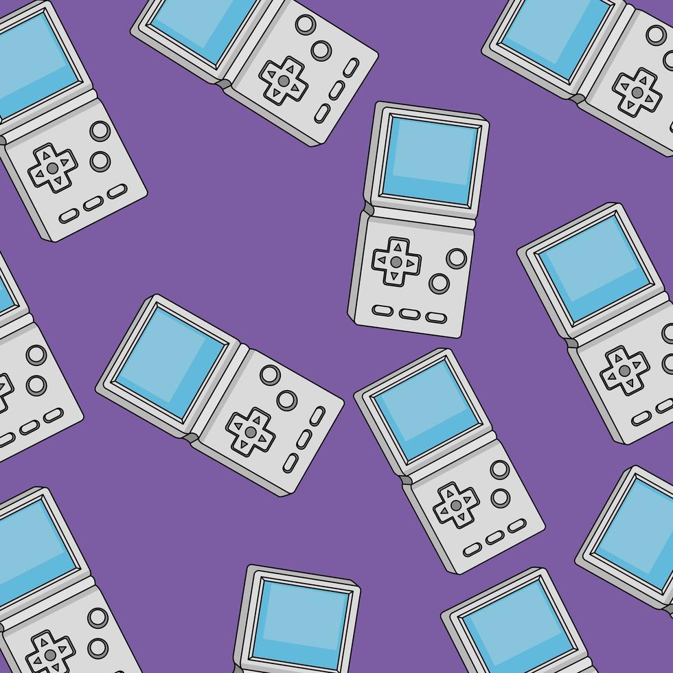 background of video games handle of nineties vector