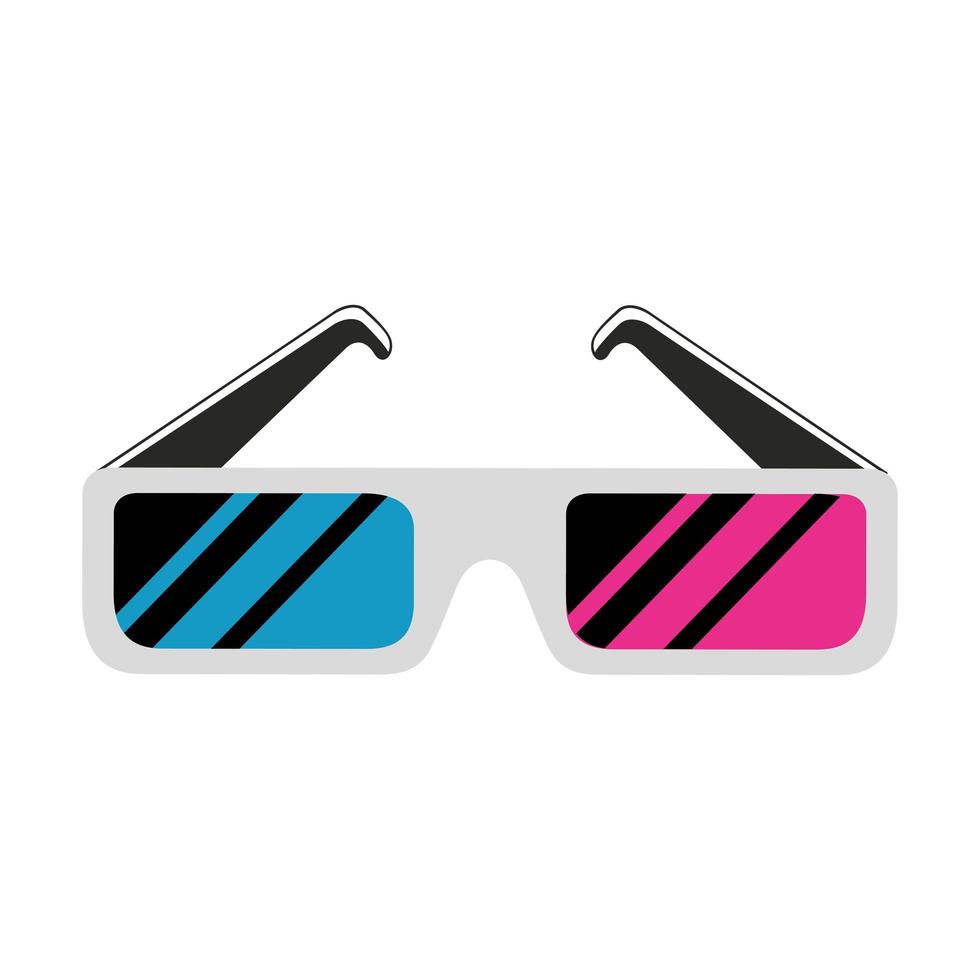 glasses accessory nineties retro style vector