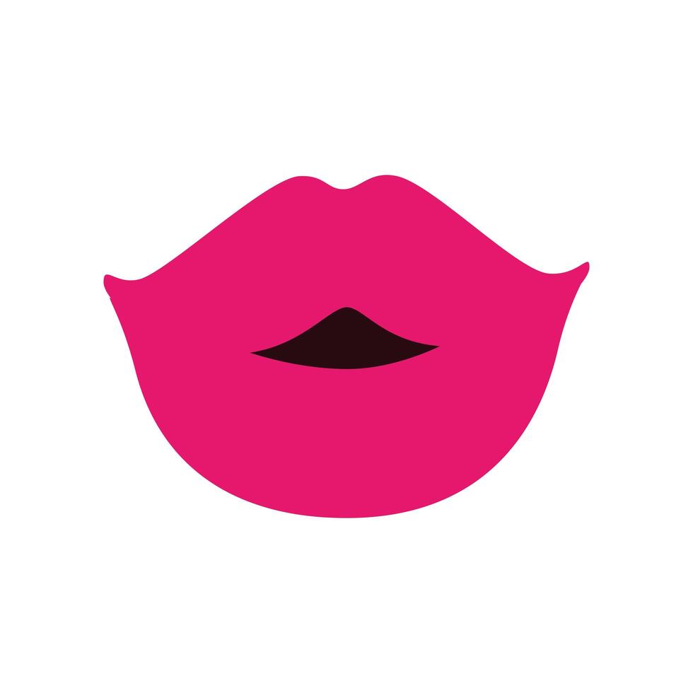 sexy lips pop art style icon vector