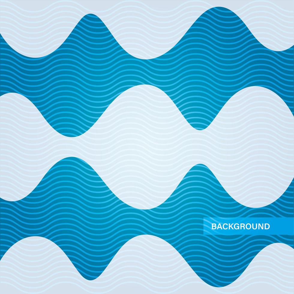 waves background, geometric figures on white background vector