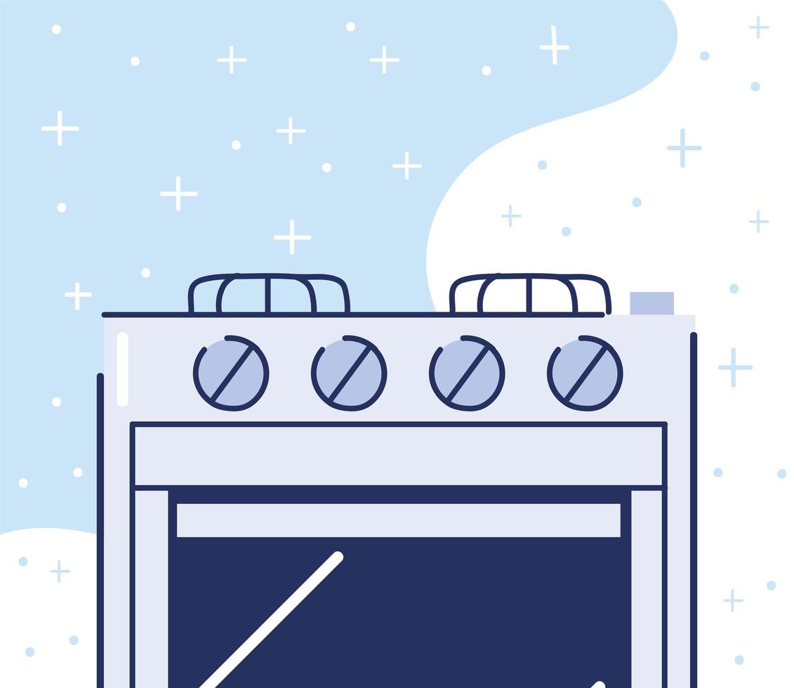 stove appliance icon vector
