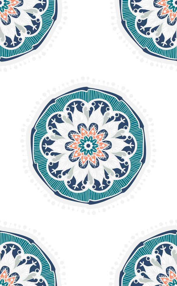 Mandala Seamless Pattern vector