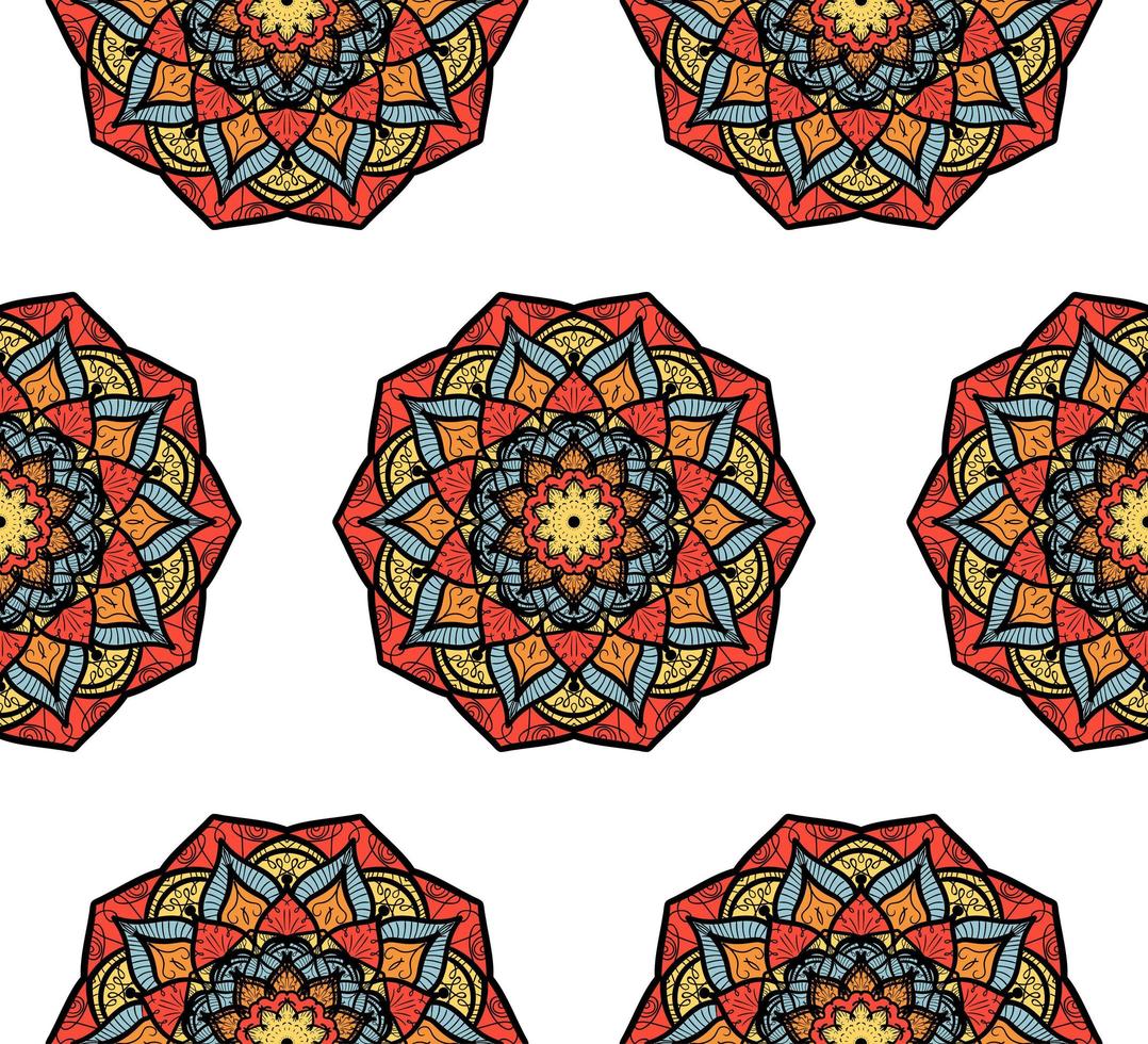 Mandala Seamless Pattern vector