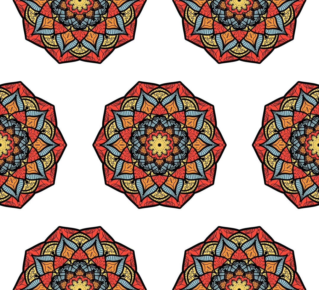 Mandala Seamless Pattern vector