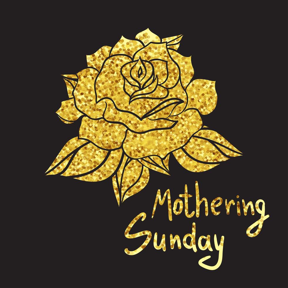 Mothering Sunday Lettering vector