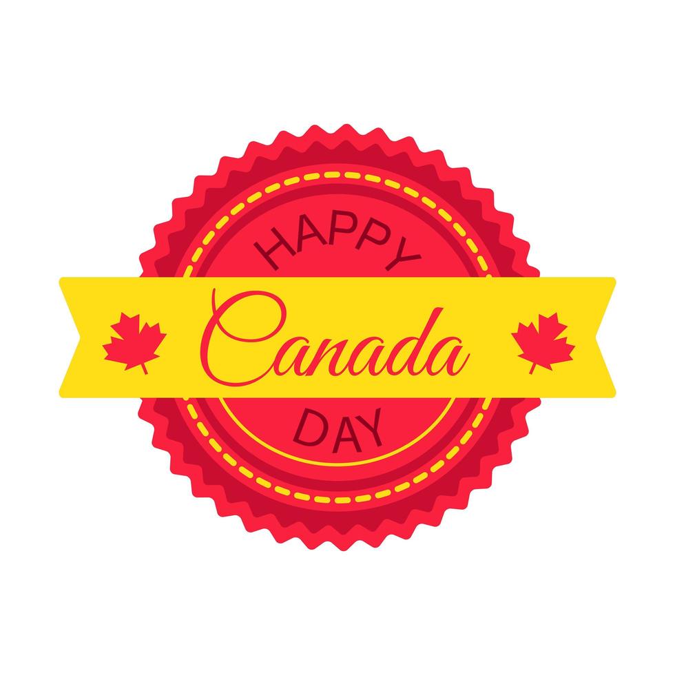 feliz dia DE CANADA vector