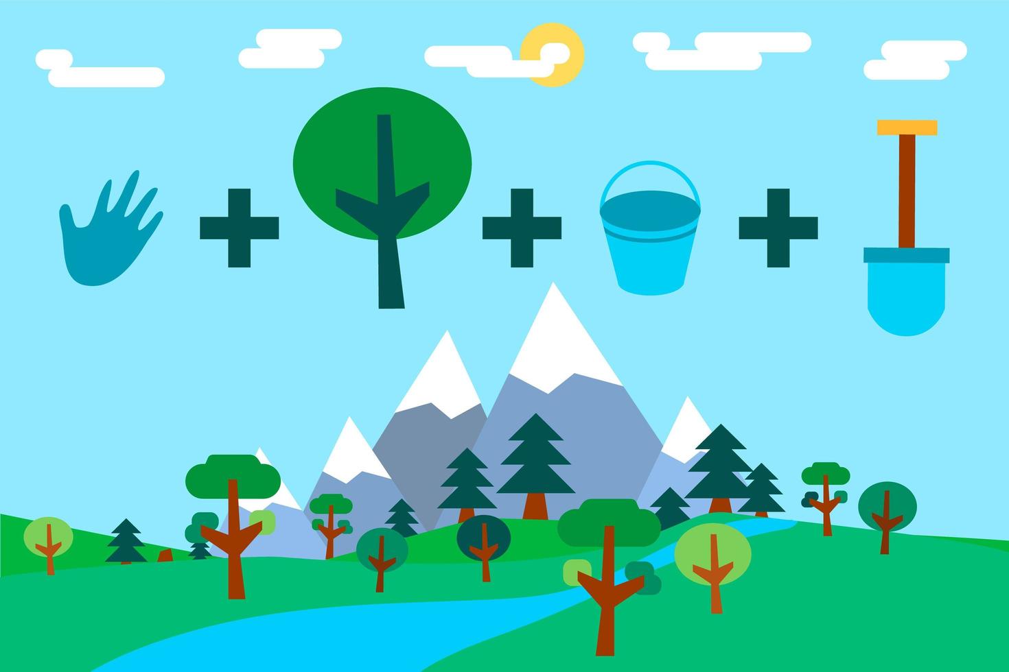 Arbor Day Greeting vector