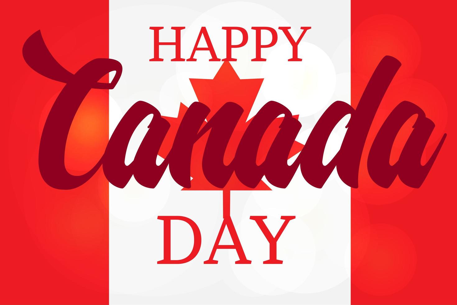 Happy Canada Day vector