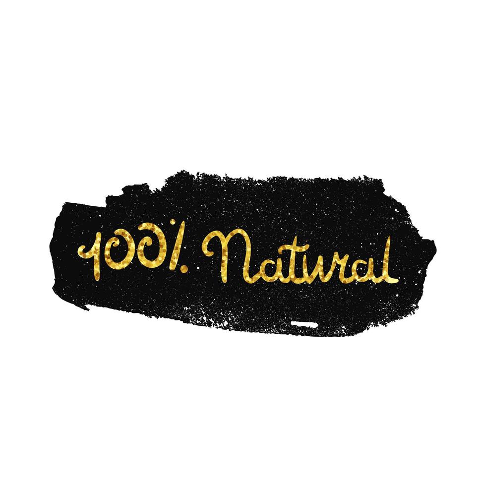 Eco Natural Lettering vector