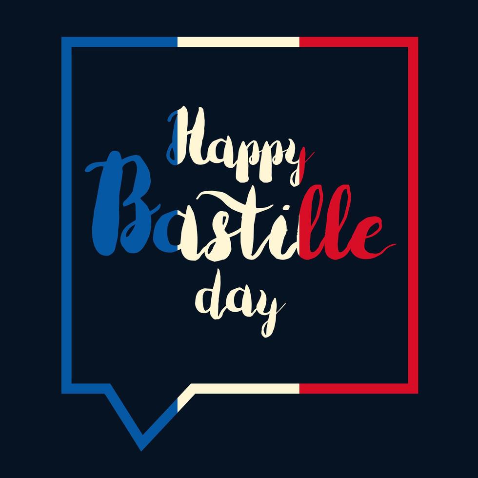 Happy Bastille Day vector