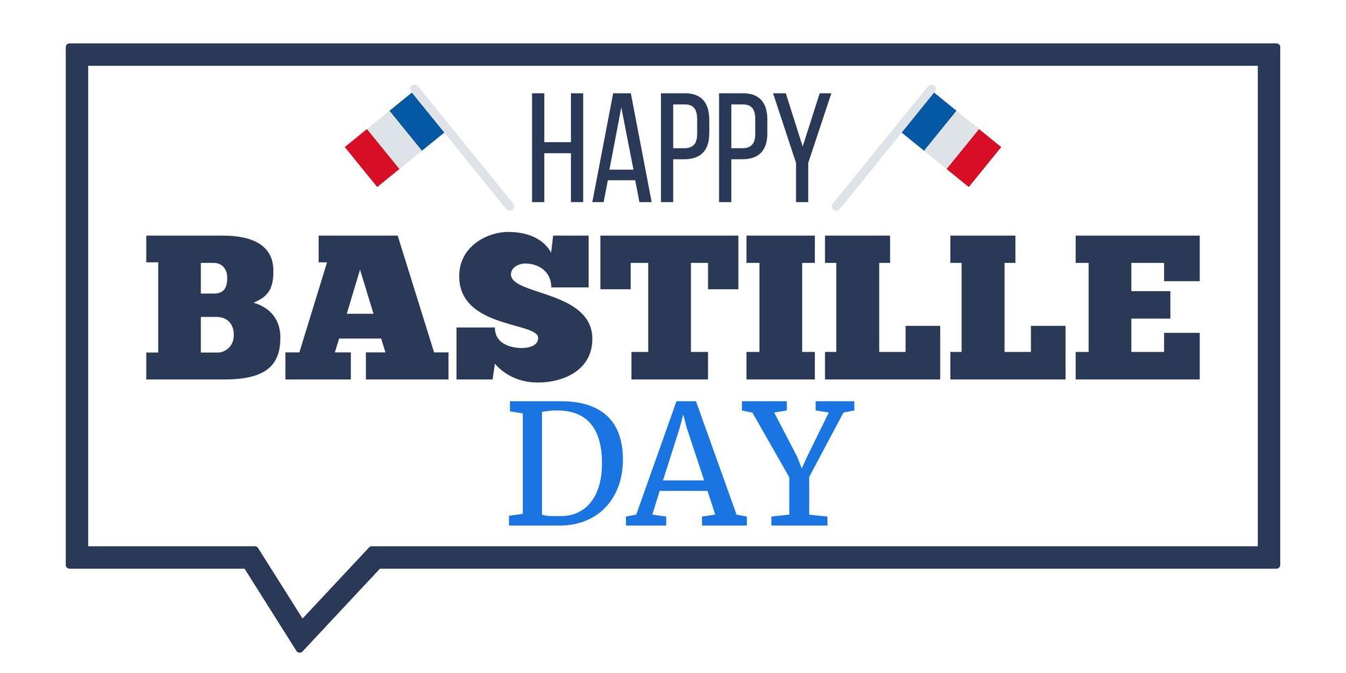 Happy Bastille Day vector