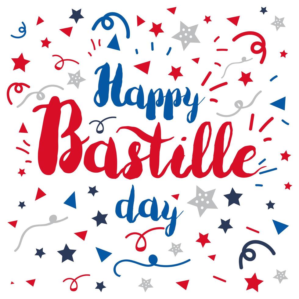 Happy Bastille Day vector