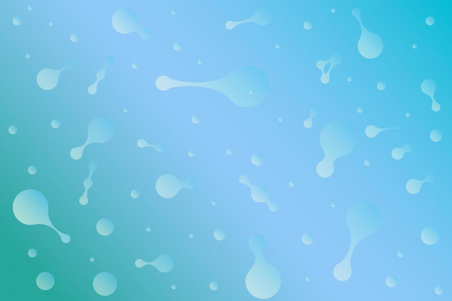 Abstract background of round particles and compounds. Vector image of elements.