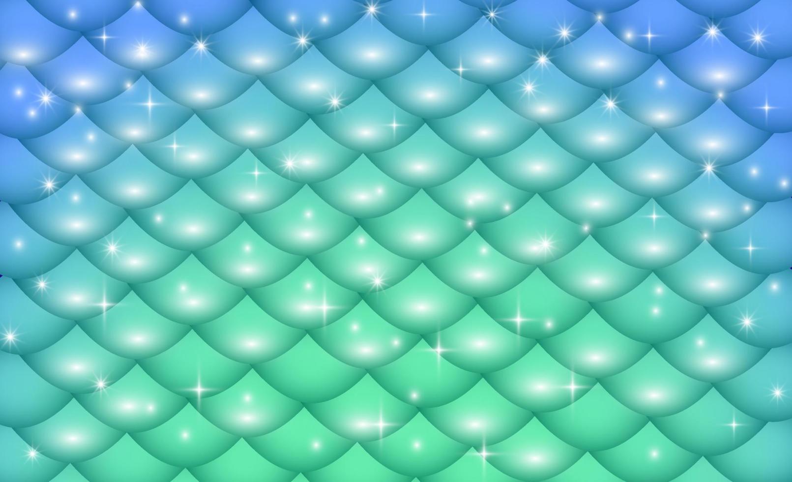 Colored mermaid scales, fish scales. Fantasy background in sparkling stars for design. vector