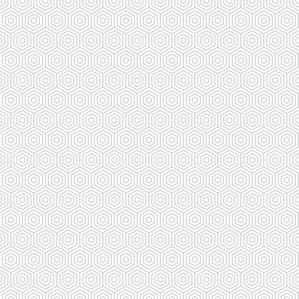 Abstract gray hexagon pattern isolated on white background. vector