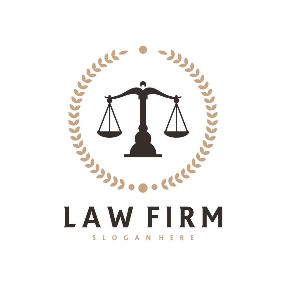 Justice logo vector template, Creative Law Firm logo design concepts