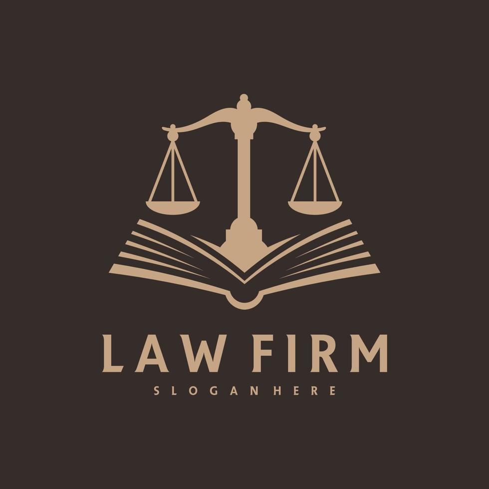 Justice Book logo vector template, Creative Law Firm logo design concepts