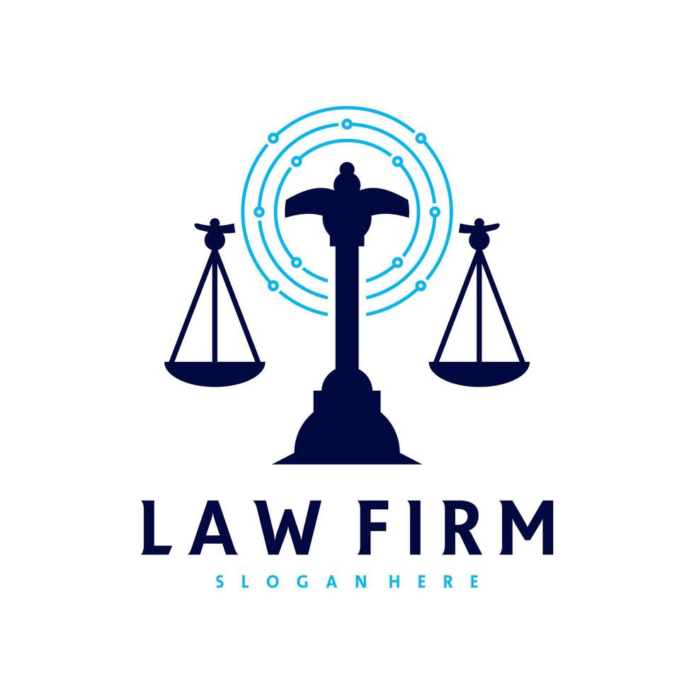 Tech Justice logo vector template, Creative Law Firm logo design concepts