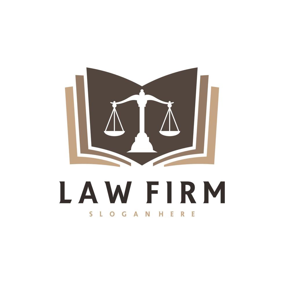 Justice Book logo vector template, Creative Law Firm logo design concepts