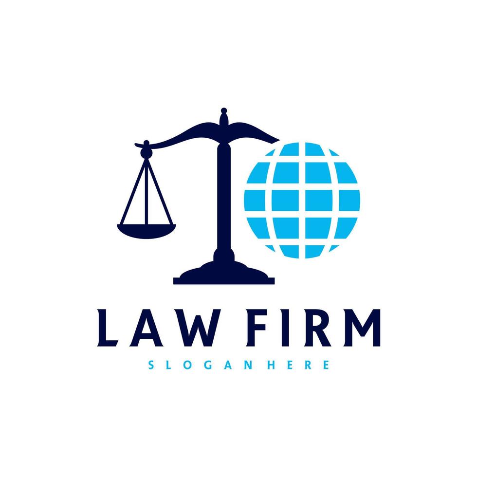 World Justice logo vector template, Creative Law Firm logo design concepts