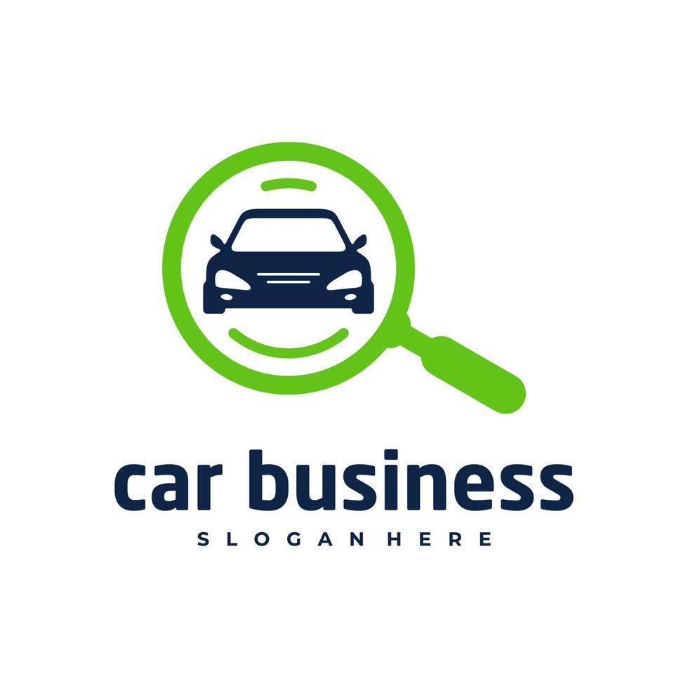 Car search logo vector template, Creative car logo design concepts