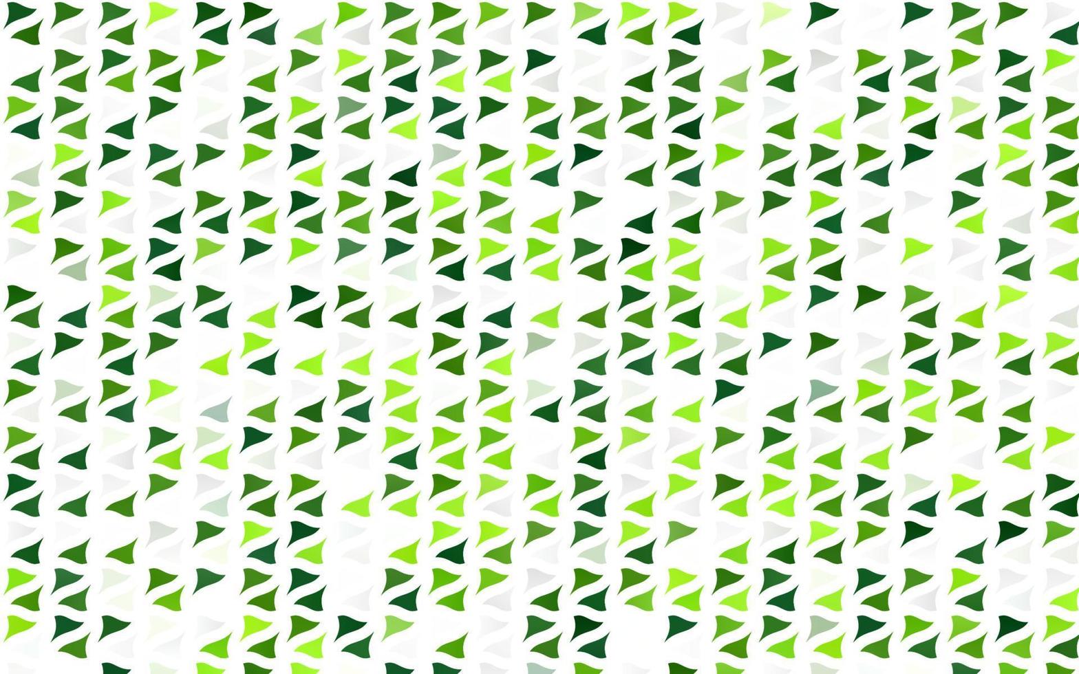 Light Green vector backdrop with lines, triangles.