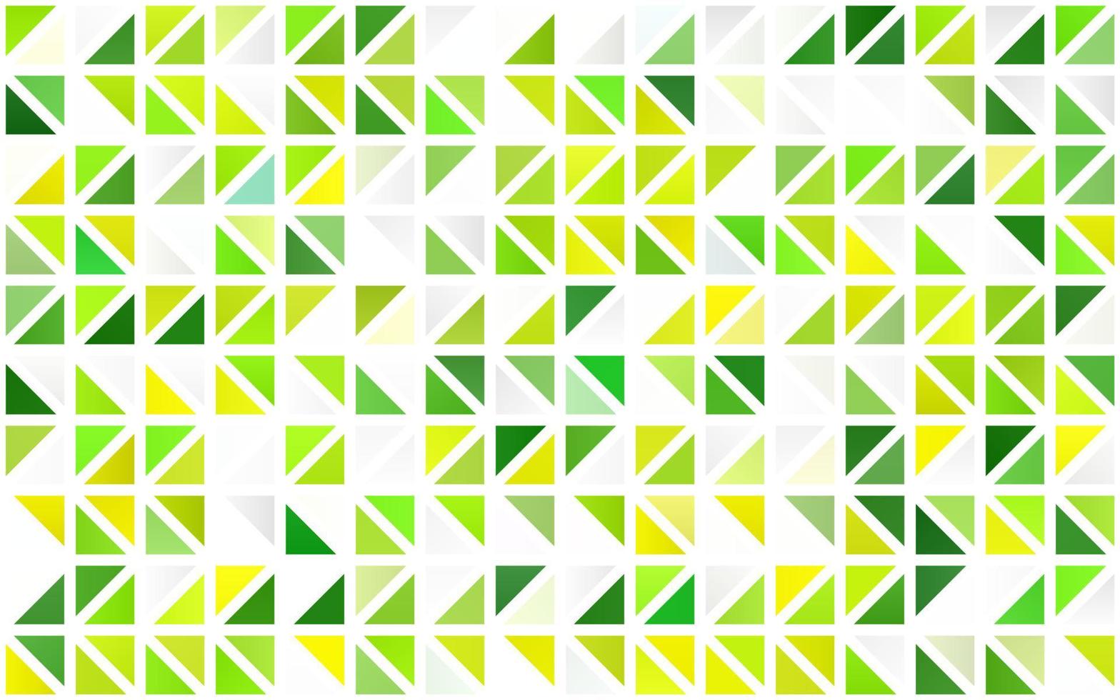 Light Green, Yellow vector seamless texture in triangular style.