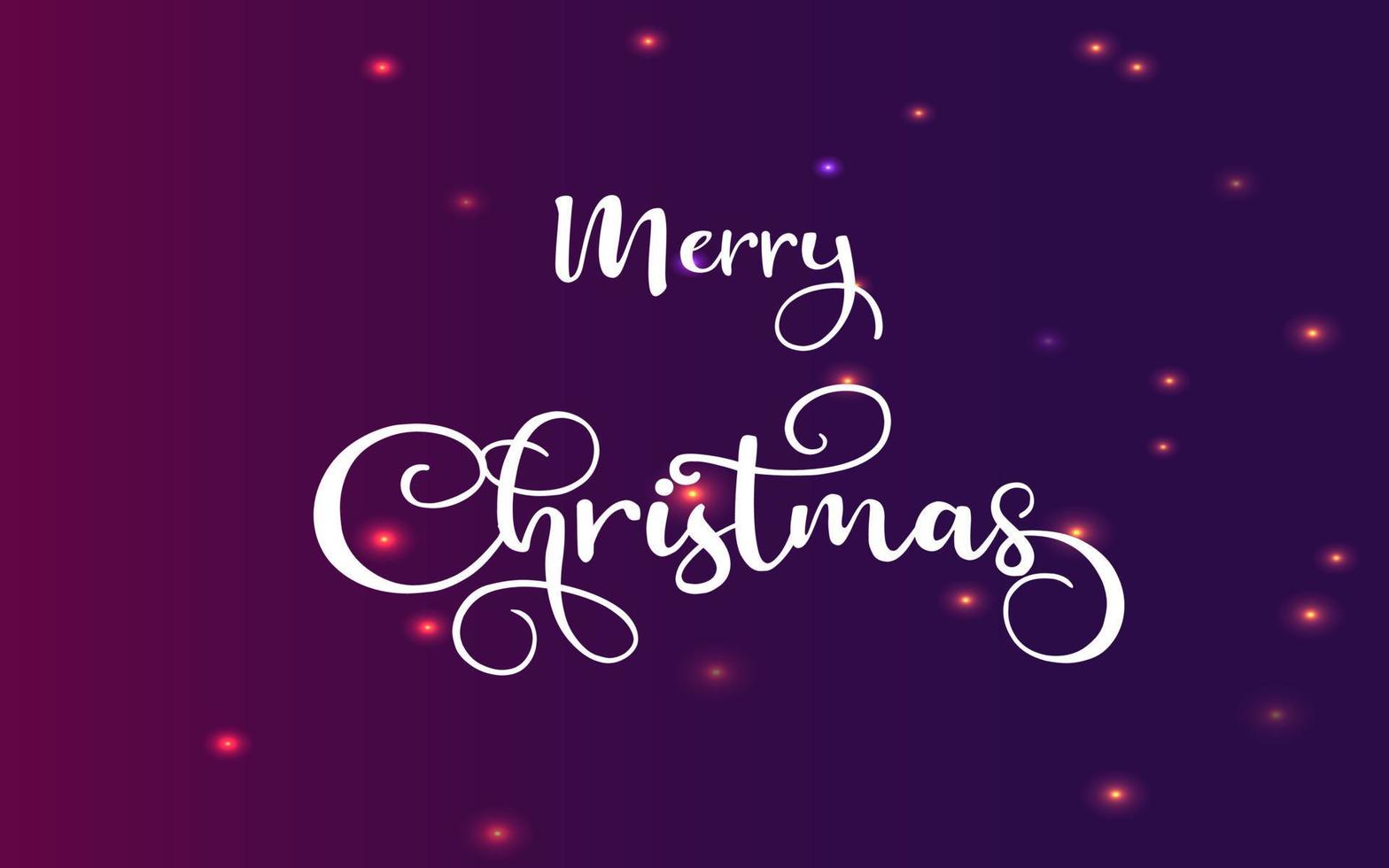 Merry Christmas Typography on beautiful abstract background, Merry Christmas text on festive banner background. vector