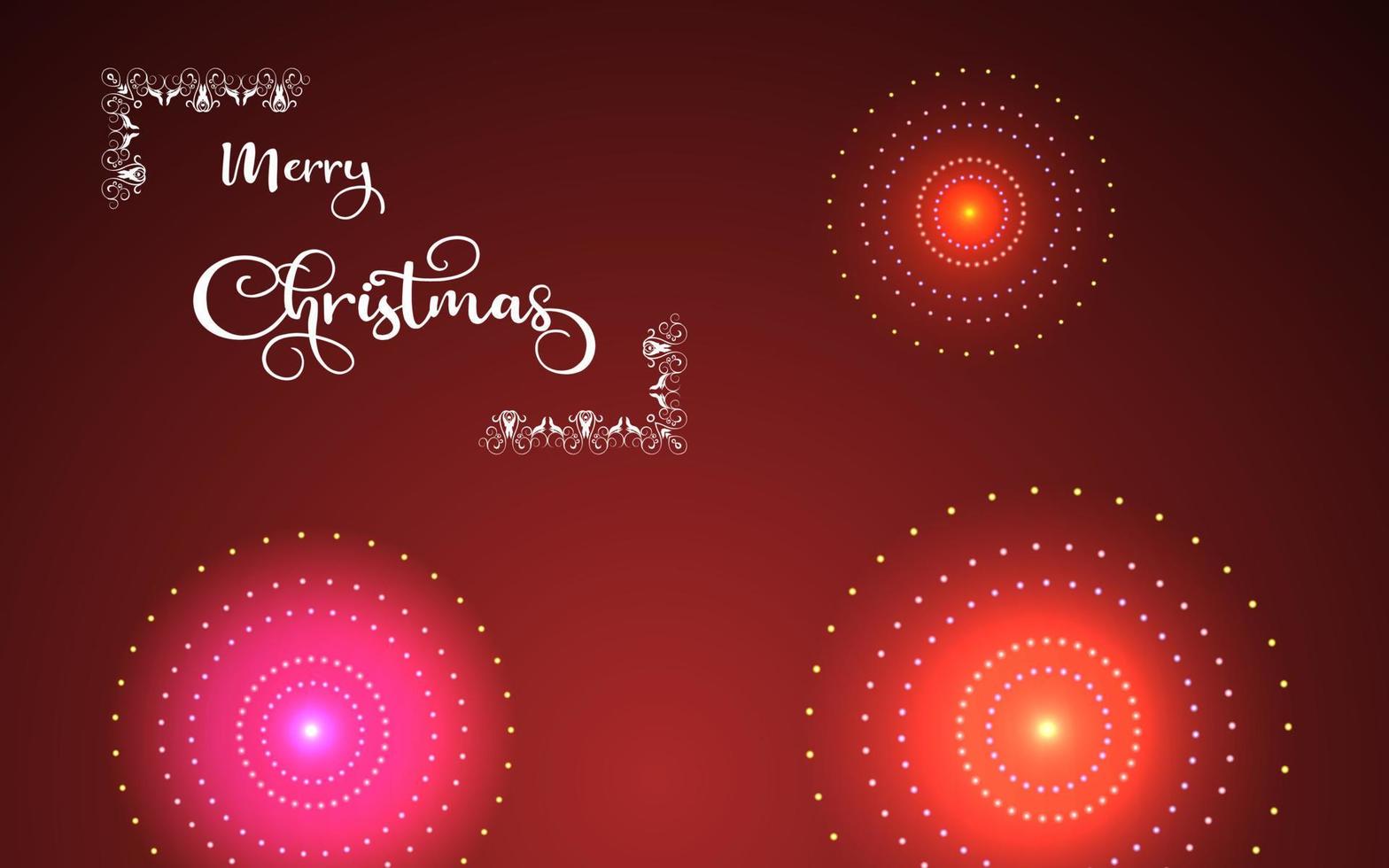 tipografía de feliz navidad sobre fondo abstracto hermoso, texto de feliz navidad sobre fondo de banner festivo. vector