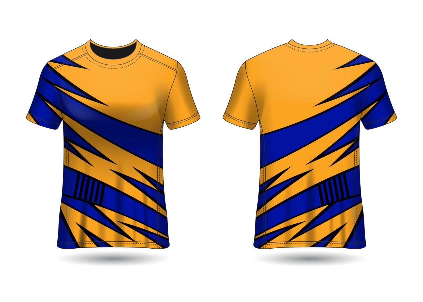 Plantilla de diseño de camiseta deportiva para vector de uniformes de equipo