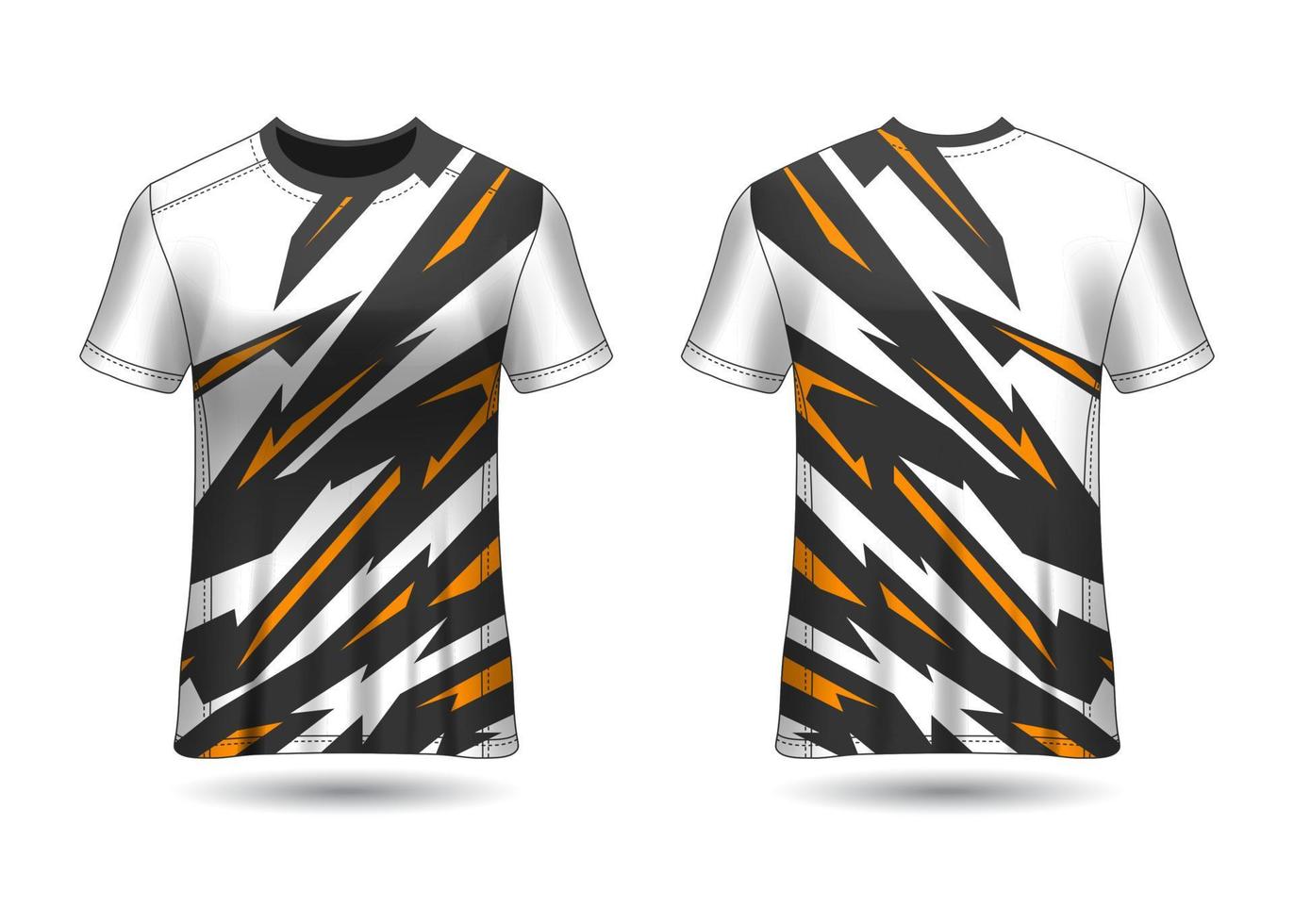 Sports Jersey Design Template for Team Uniforms Vector