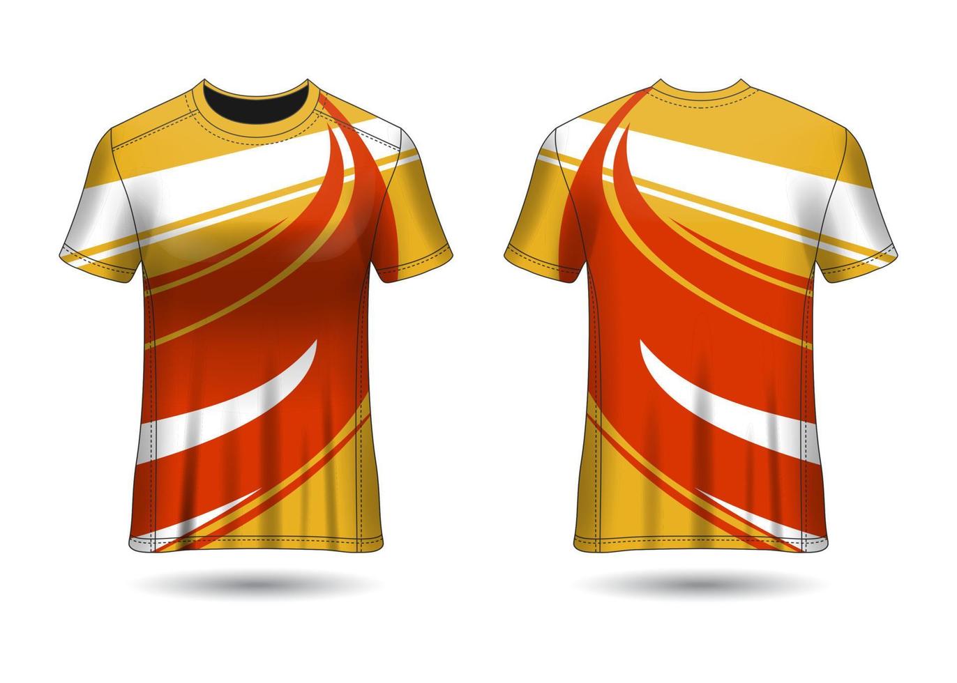 Plantilla de diseño de camiseta deportiva para vector de uniformes de equipo