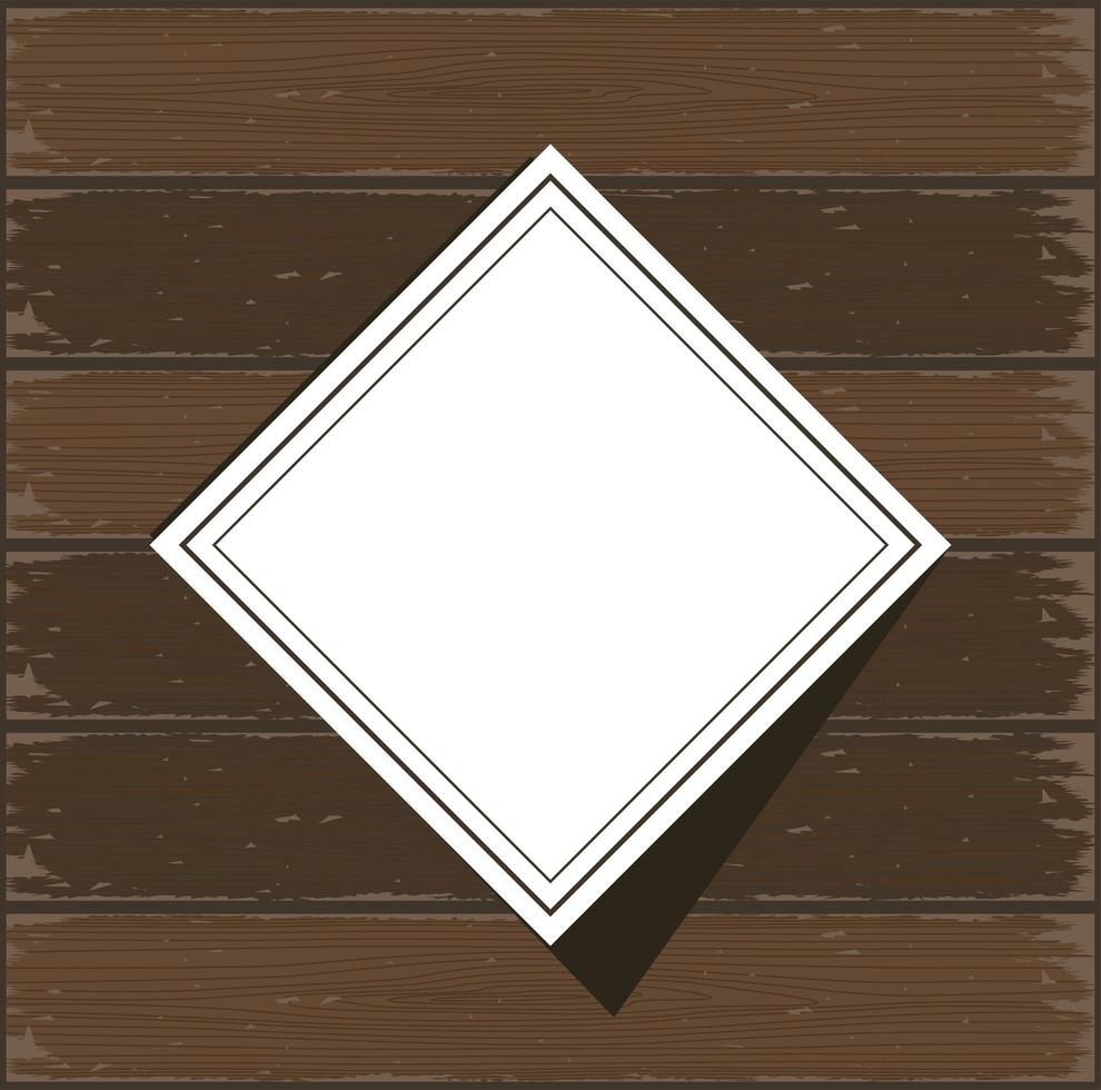 brown wooden texture and frame vector