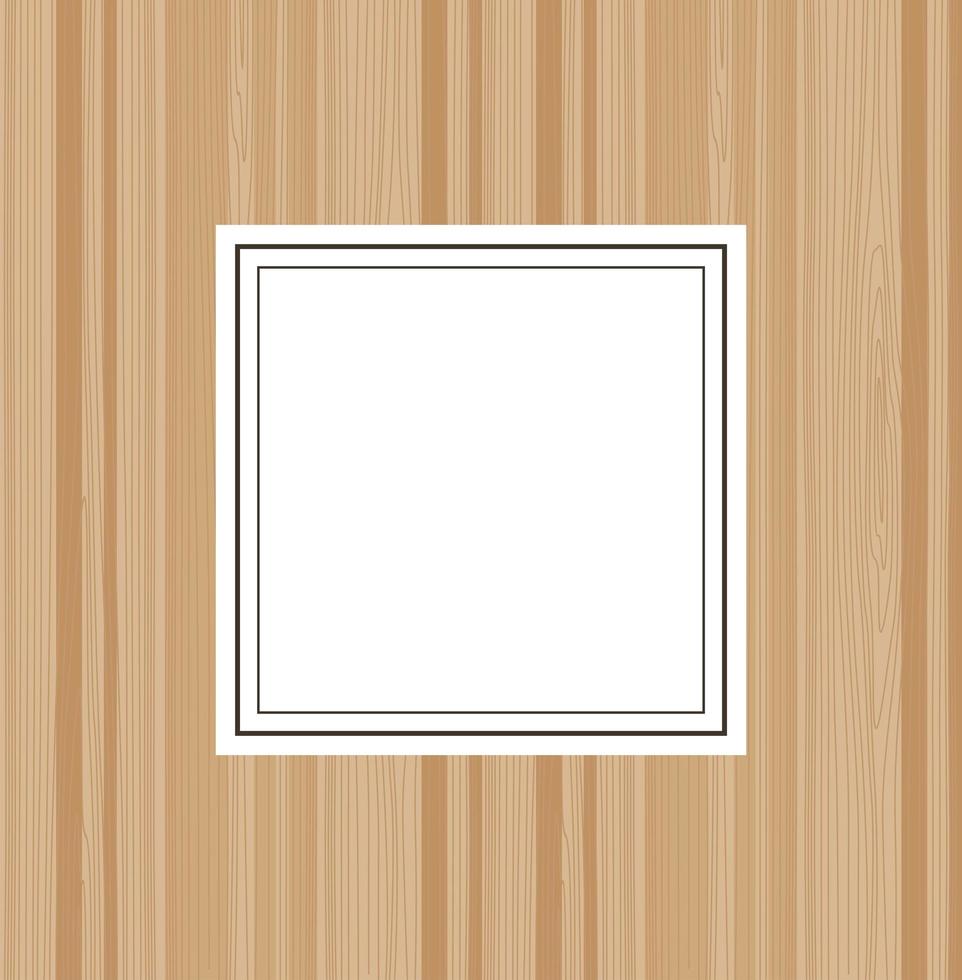 beige wooden texture and frame vector