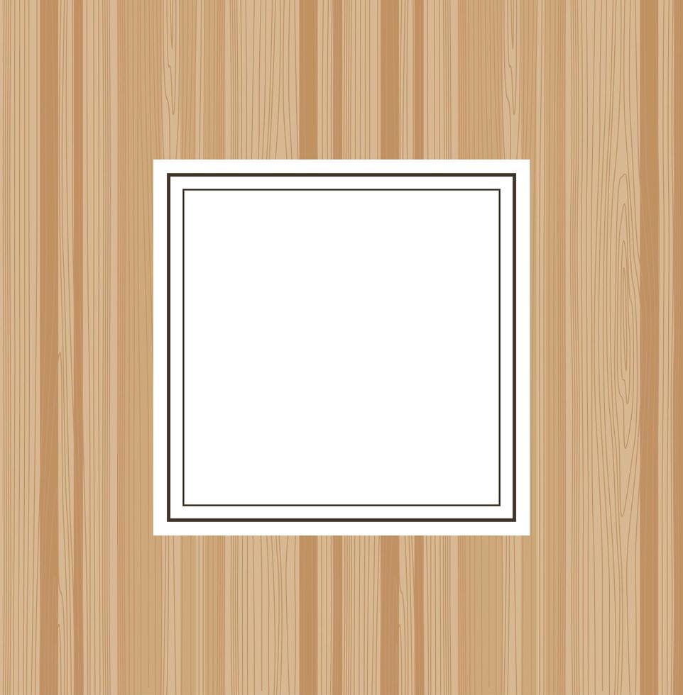 marco y textura de madera beige vector