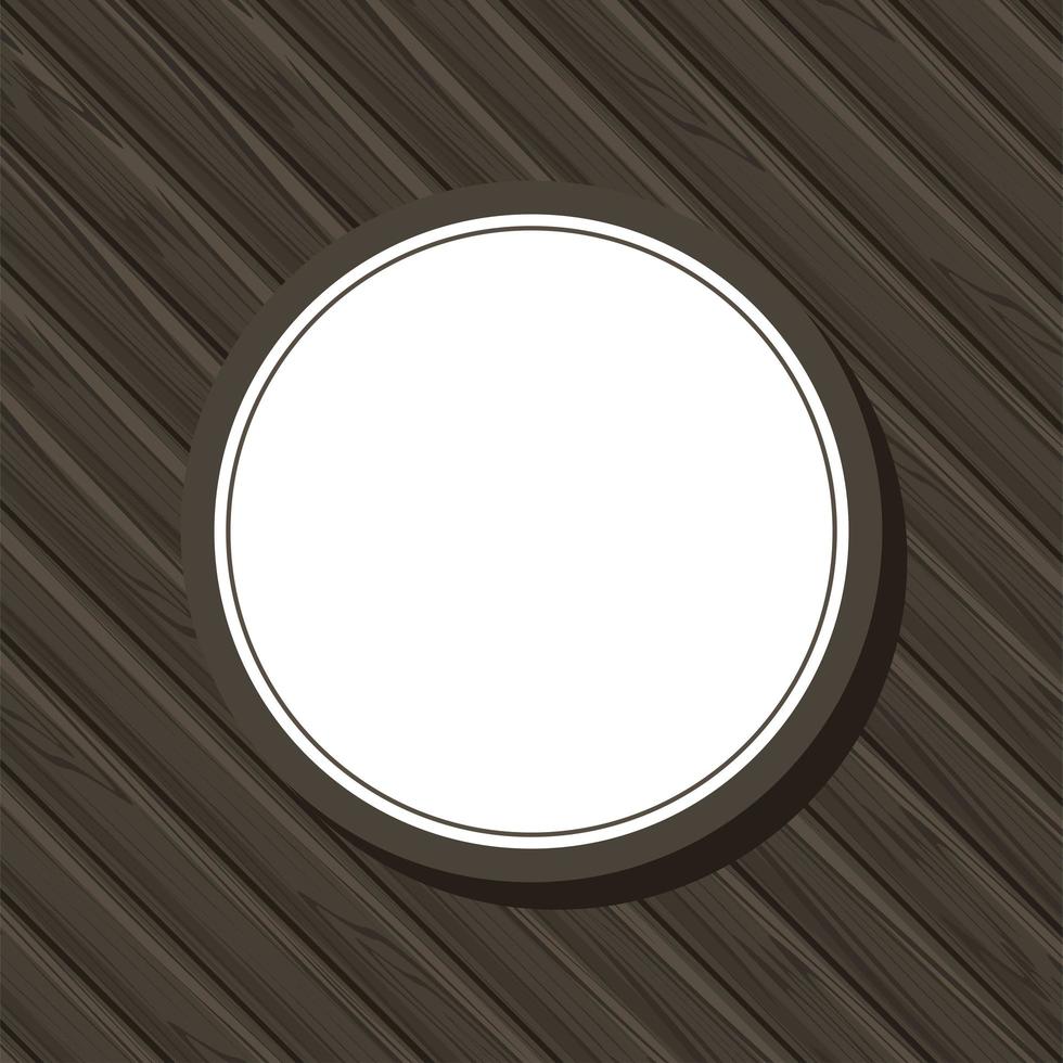 wenge wooden texture and frame vector