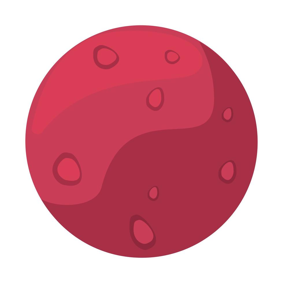 mars red planet vector