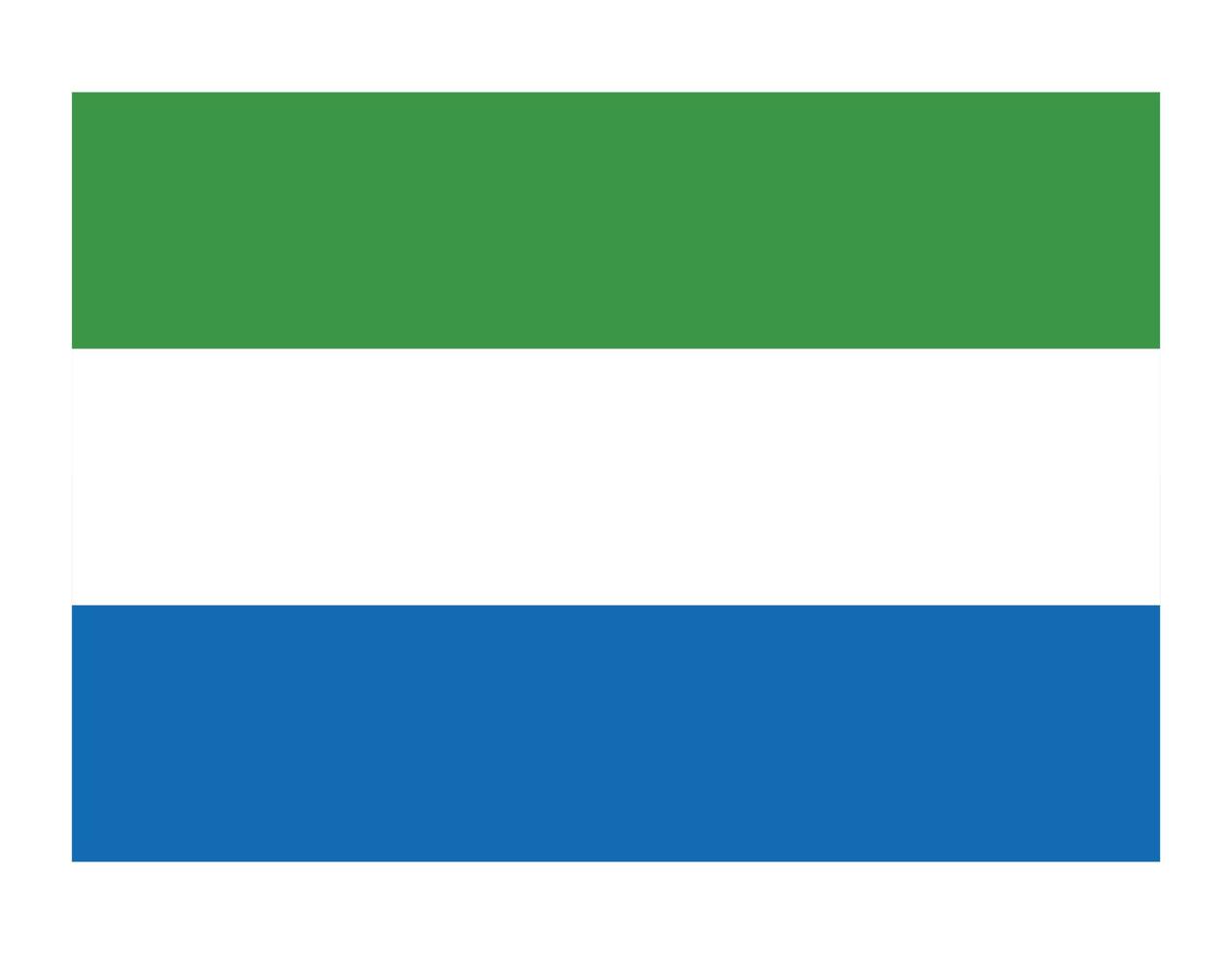 Sierra Leone country flag vector