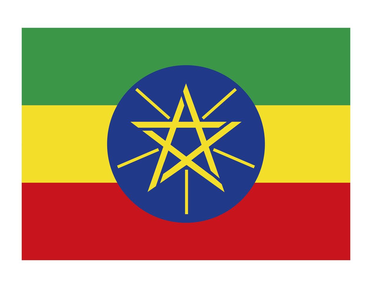 Ethiopia country flag vector