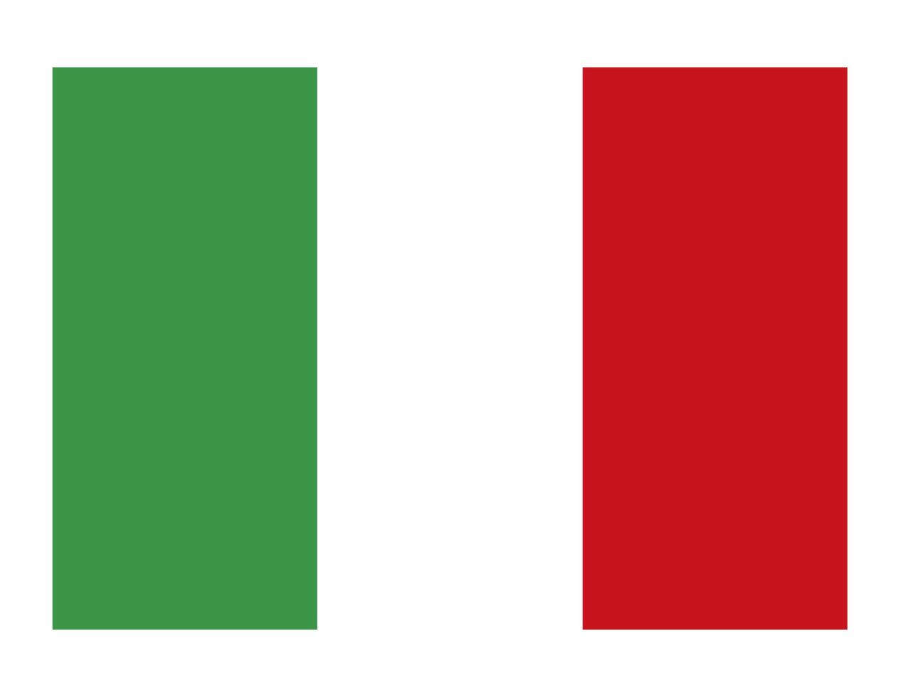 bandera de italia vector