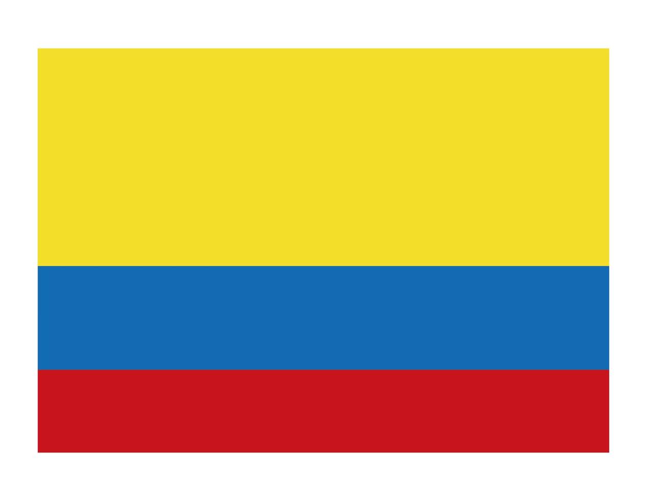 colombia country flag vector