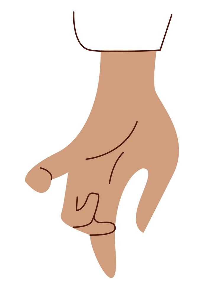 hand making promise vector