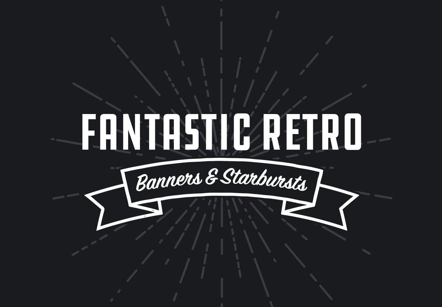 Fantastic Retro Banners & Starbursts Bundle