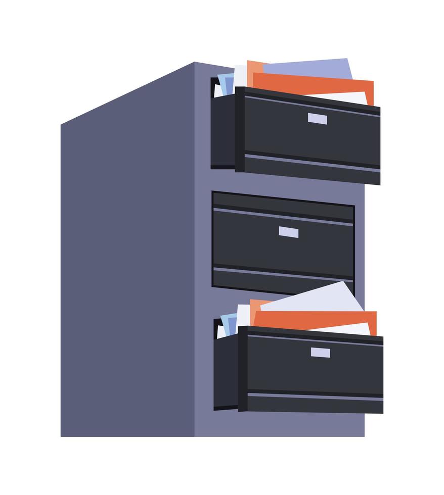 organizer office drawer vector