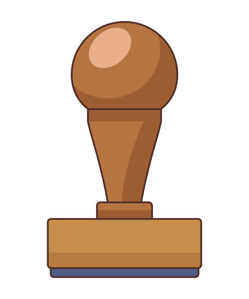 wooden seal legal vector