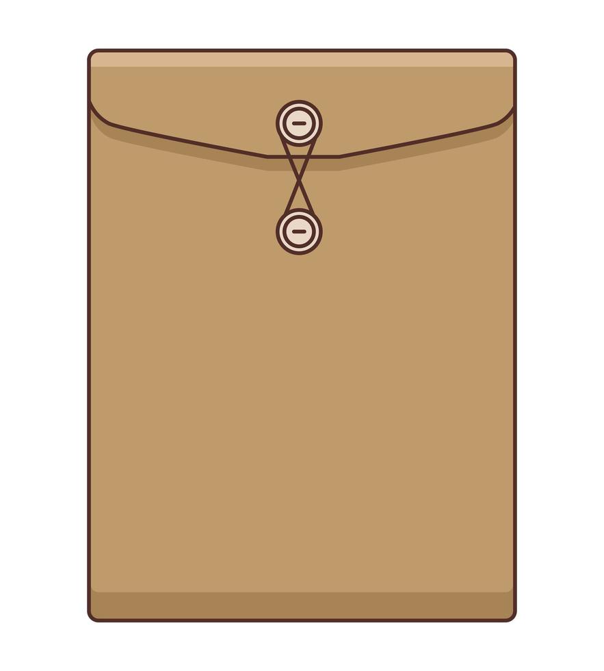 manila envelope icon vector