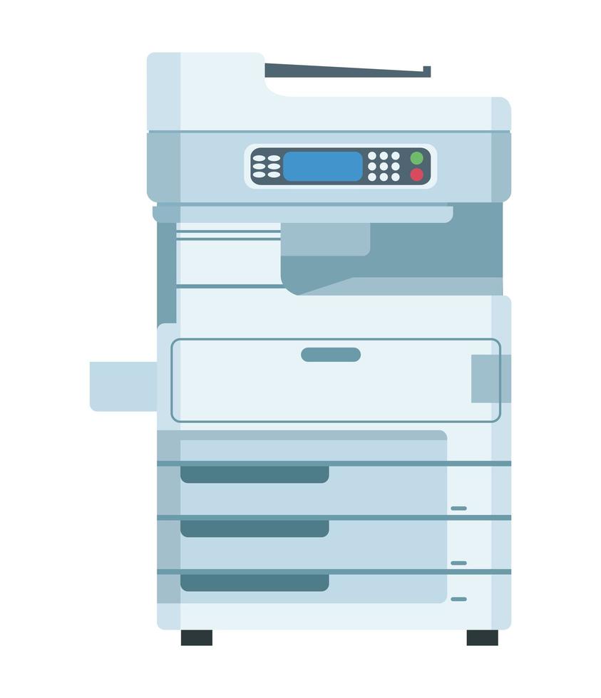 photocopier machine office vector