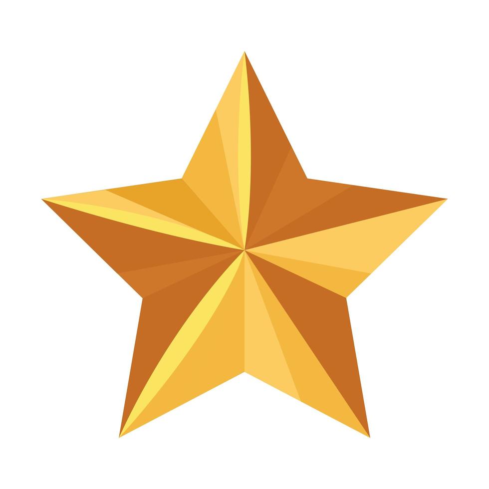 golden premium star vector