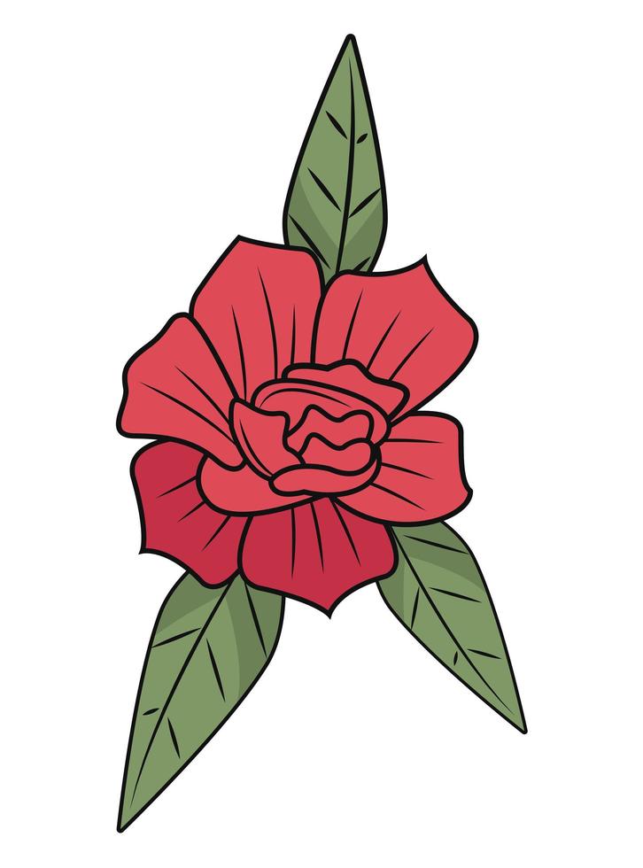 rose flower wild vector