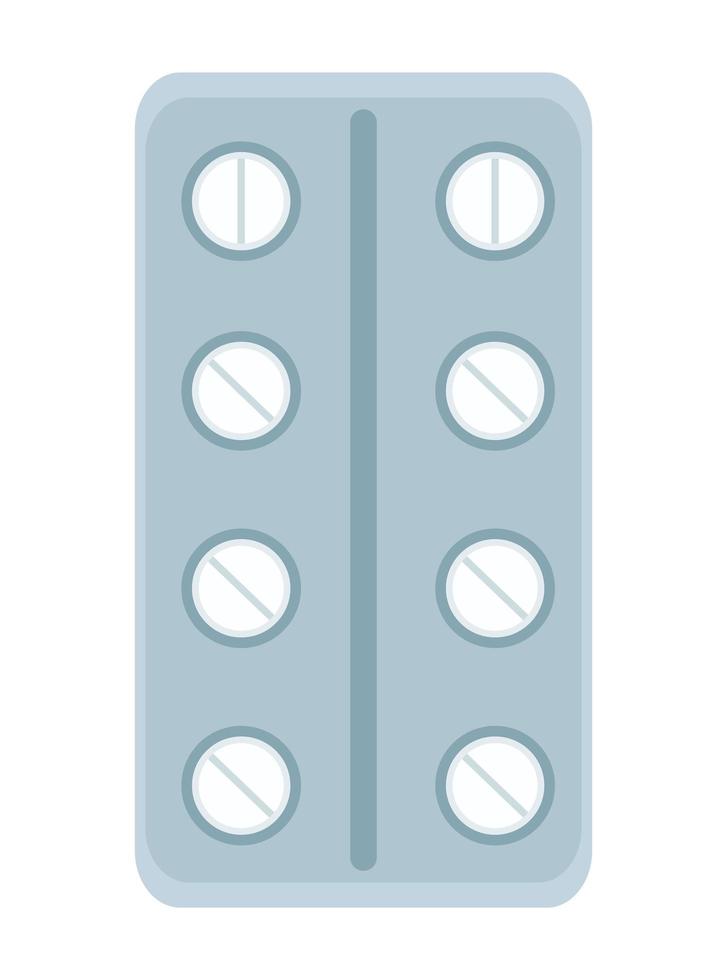 medicine pills seal vector